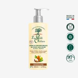 Crema para Peinar Le Petit Olivier Cabello Seco Argán, Karité y Oliva 200 ml