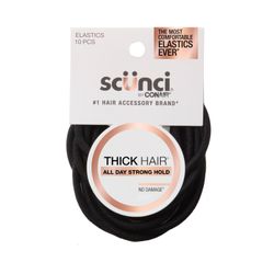 Elástico Scunci Base Nylon Thick 10 un.