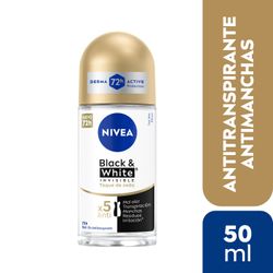Desodorante Roll On Nivea Black & White Invisible Toque de Seda 50 ml