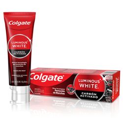 Pasta Dental Colgate Luminous White Carbón 90 g
