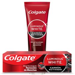 Pasta Dental Colgate Luminous White Carbón 177 g