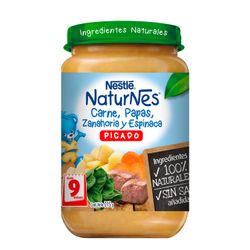 Picado Naturnes Carne Papas Zanahoria y Espinaca 215 g