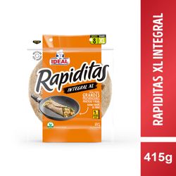 Tortillas Rapiditas XL Integral 8 Piezas 415 g
