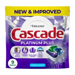 Lavavajillas Cascade Platinum Plus Fresh 9 un.