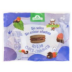 Alfajor Nutrisa Sin Azúcar Choco Frambuesa 5 un.