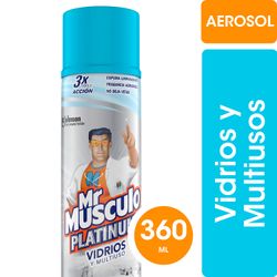 Limpiador de Vidrios Mr Músculo Aerosol 360 cc
