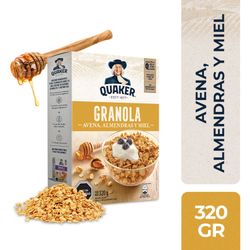 Granola Quaker Avena, Miel y Almendras 320 g