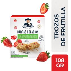 Barra de Cereal Quaker Frutilla 108 g 6 un.