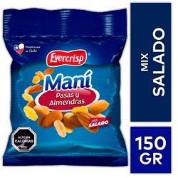 Mix de Maní Evercrisp con Pasas y Almendras 150 g