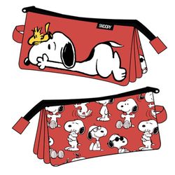 Estuche Cuádruple Snoopy Multicolor