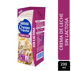 Crema Nestlé Sin Lactosa 200 ml
