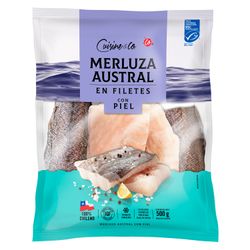 Merluza Austral con Piel 500 g