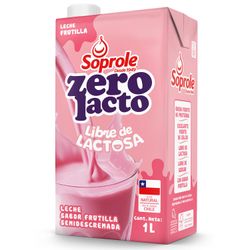 Leche Soprole Sin Lactosa Zerolacto Frutilla 1 L