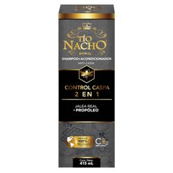 Shampoo Tío Nacho Control Caspa 2 en 1 415 ml