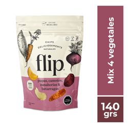 Chips Flip Papa, Camote, Zanahoria y Betarraga 140 g