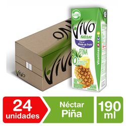 Caja 24 un. Néctar Vivo Piña 190 ml