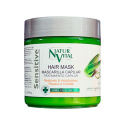 Mascarilla Capilar NaturVital Sensitive Aloe Vera y Enebro 500 ml