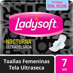 Toallas Higiénicas Ladysoft Nocturna Ultradelgadas Malla 7 un.