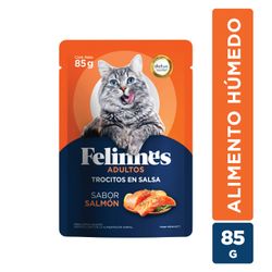 Trocitos en Salsa Gato Felinnes Salmón 85 g