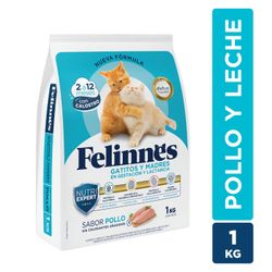 Alimento Gatito y Madres en Gestación y Lactancia Felinnes Pollo 1 kg
