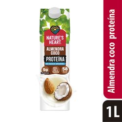 Bebida Vegetal Nature's Heart Almendras Coco Proteína 1 L