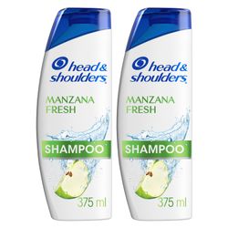 Shampoo Head & Shoulders Manzana 375 ml 2 un.