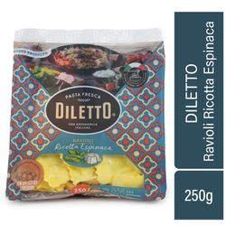 Ravioli Ricotta Espinaca Diletto 250 g