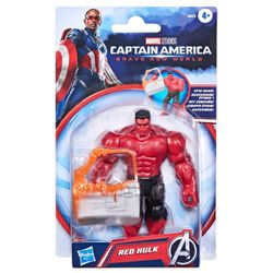 Figura de Acción Marvel Avengers Capitán América Brave New World Hulk Rojo