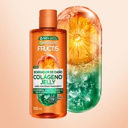 Crema para Peinar Garnier Fructis 10 en 1 Borrador de Daño Control Grasa 300 ml
