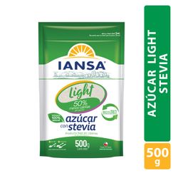 Azúcar Blanca Iansa Light con Stevia 500 g