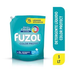 Detergente Líquido Fuzol Color Protect Doypack 3 L
