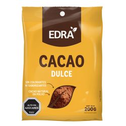Cacao Dulce en Polvo Edra 200 g