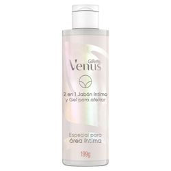 Jabón Gel Venus 2 en 1 para Afeitar Área Íntima 190 ml