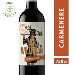 Vino Orgánico Mr Wildman Reserva Carmenere 750 cc