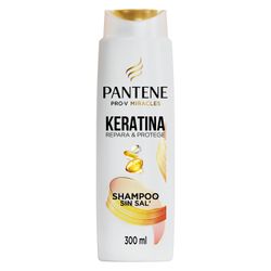 Shampoo Pantene Keratina con Pro Vitamina B5 Sin Sal 300 ml