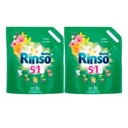 Detergente Líquido Rinso Doypack Mix 3 L 2 un.