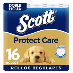 Papel Higiénico Scott Protect Care Doble Hoja 22 m 16 un.