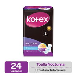 Toallas Higiénicas Kotex Ultrafina Nocturna 24 un.