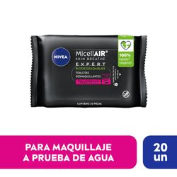 Toallitas Desmaquillantes Nivea Micelar Expert 3 en 1 - 20 un.