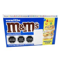 Helado M&Ms Sándwich 4Pack