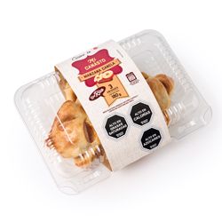 Pastel Cuadrado Manzana Canela Blíster 3 un.