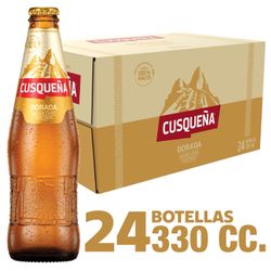 Pack 24 un. Cerveza Cusqueña Golden Lager 4.8° 330 cc