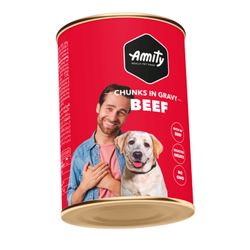 Alimento Húmedo Perro Adulto Amity Carne 1250 gr