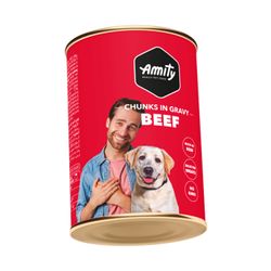 Alimento Perro Adulto Amity Trozo Carne 415 g