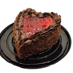 Torta Panqueque Corazón Chocolate Frambuesa Crostata