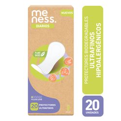 Protectores Diarios Meness Biodegradables Ultrafinos 20 un.