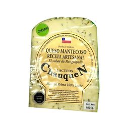 Queso Mantecoso Lácteos Chauquen Orégano Trozo 400 g