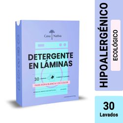 Detergente en Láminas Casa Nativa Aroma Lavanda 30 un.
