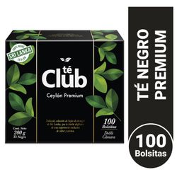 Té Club Ceylán Premium Sobre Envoltura 100 un.