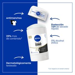 Desodorante Barra Nivea Black & White 50 ml